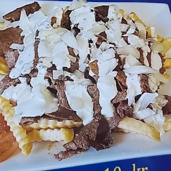 Kebab mix med creme fraiche